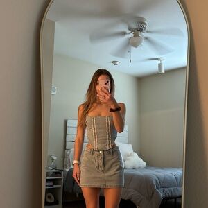 Denim top - Pretty Little Thing - SIZE 00